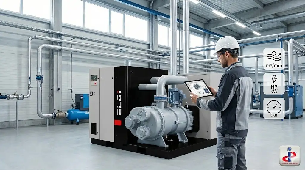 Cách tính công suất máy nén khí trục vít chuẩn xác cho nhà xưởng