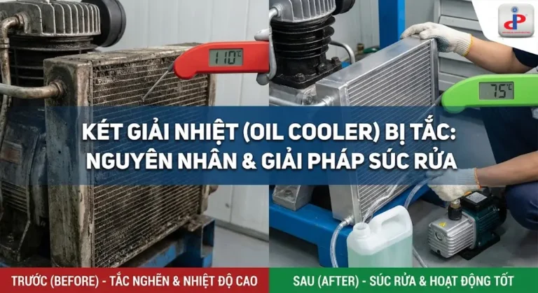 Két giải nhiệt bị tắc