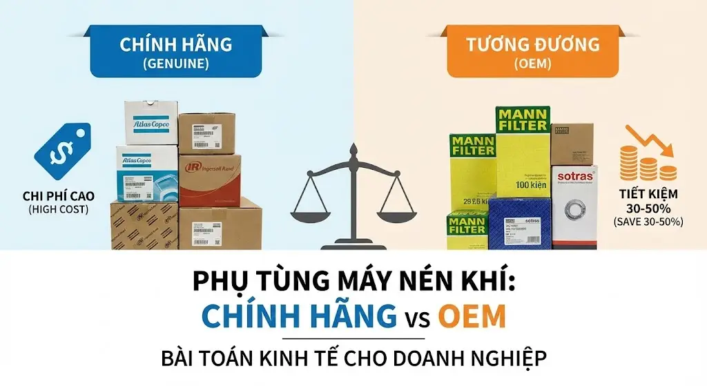 Phụ tùng chính hãng (Genuine) với OEM