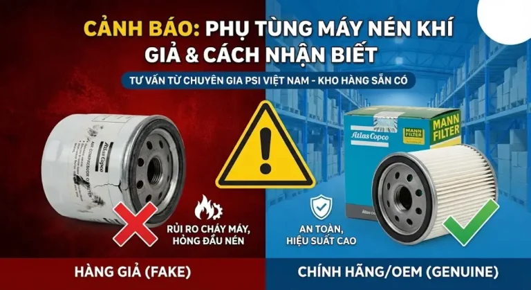 Cảnh báo_ Phụ tùng máy nén khí giả & Cách nhận biết chuẩn xác